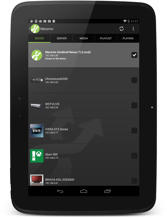 Mezzmo Android - Device Tab - Mobile Device (577x800), Png Download