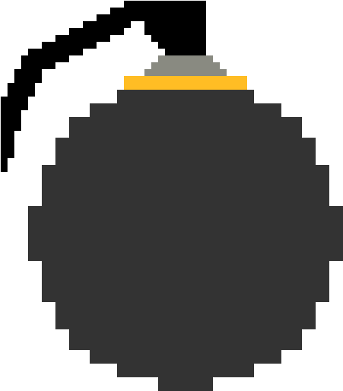 Pixel Bomb Png - Deadpool Logo Pixel Art (560x600), Png Download
