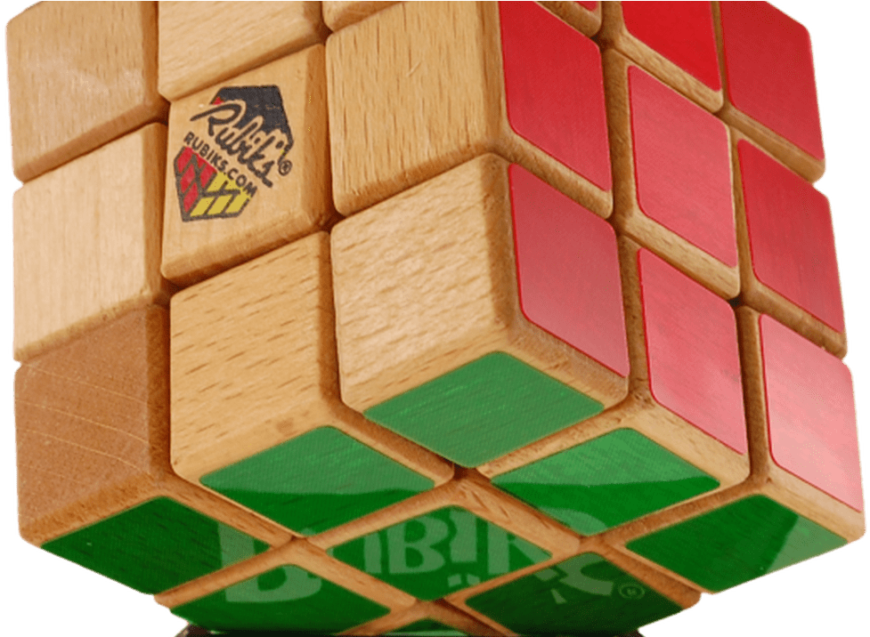 Rubik's 40th Anniversary Wood Edition Cube Rubik's - Rubik's Cube (1200x715), Png Download