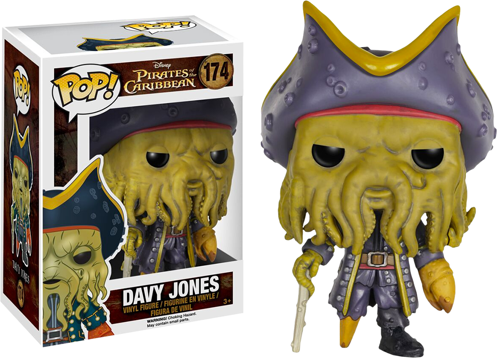 Pirates Of The Caribbean - Davy Jones Funko Pop (1000x721), Png Download
