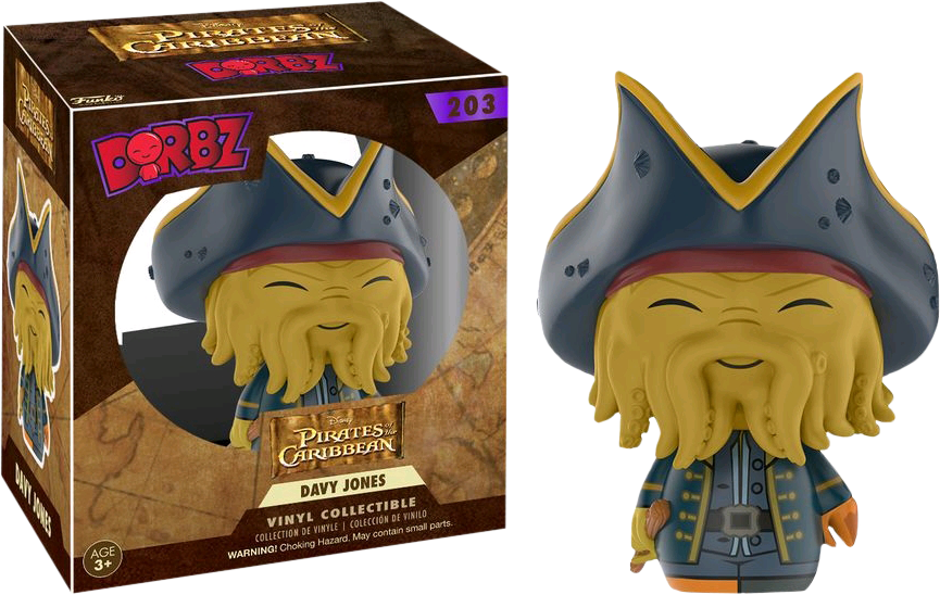 Pirates Of The Caribbean - Davy Jones Pop Vinyl (768x487), Png Download