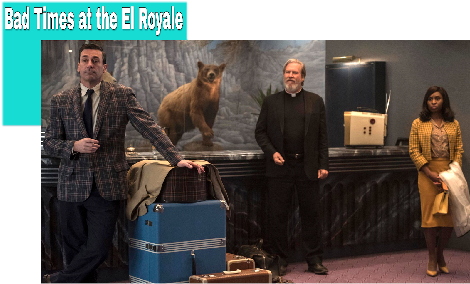 "bad Times At The El Royale" - Bad Times At The El Royale Movie (1600x965), Png Download