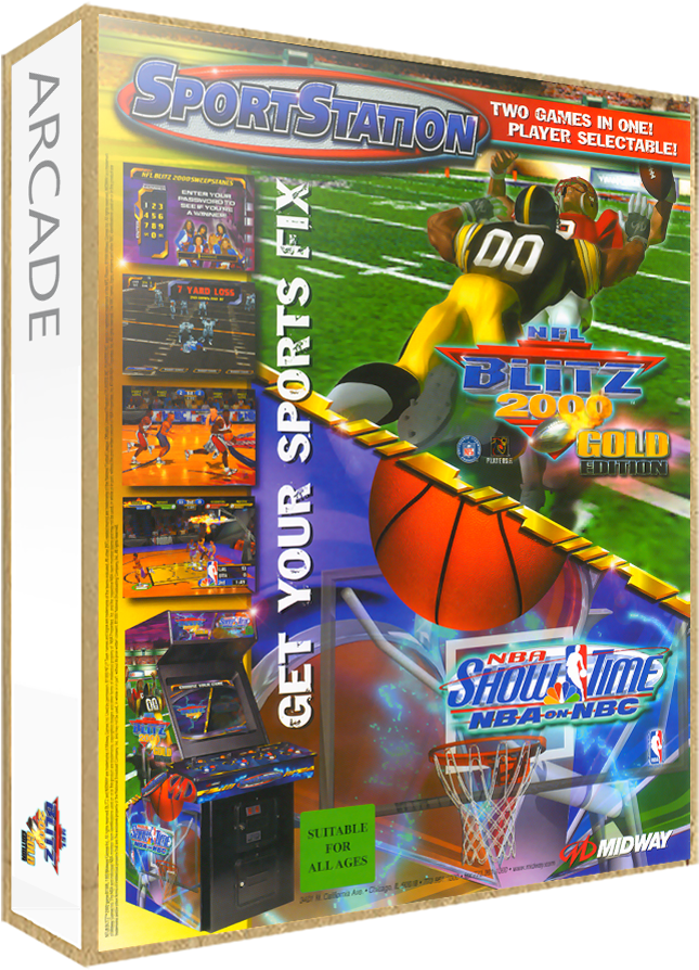 Nfl Blitz 2000 Gold Edition - Nba Showtime Nba On Nbc Playstation Ps1 (665x907), Png Download