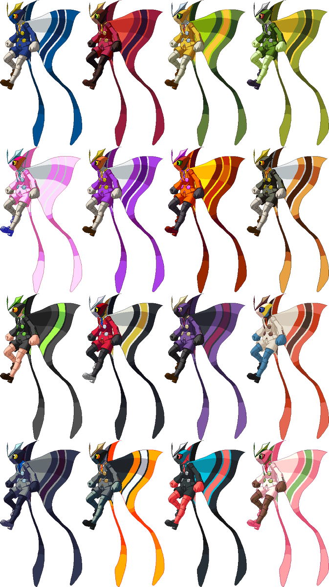 Dan Cooper On Twitter - Naoto Bbtag Colors (673x1200), Png Download