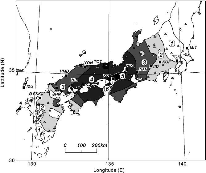 The Pattern Of Intensity For The Seven Point Japanese - Illustration (668x562), Png Download
