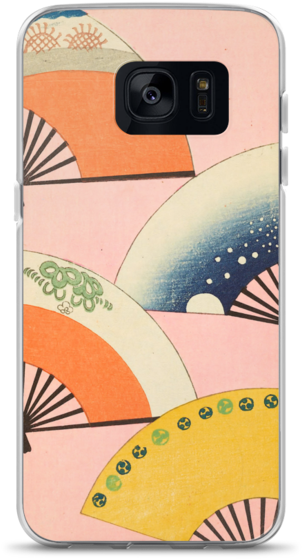 Japanese Bijutsukai Fan Print Samsung Case - Shell (690x690), Png Download