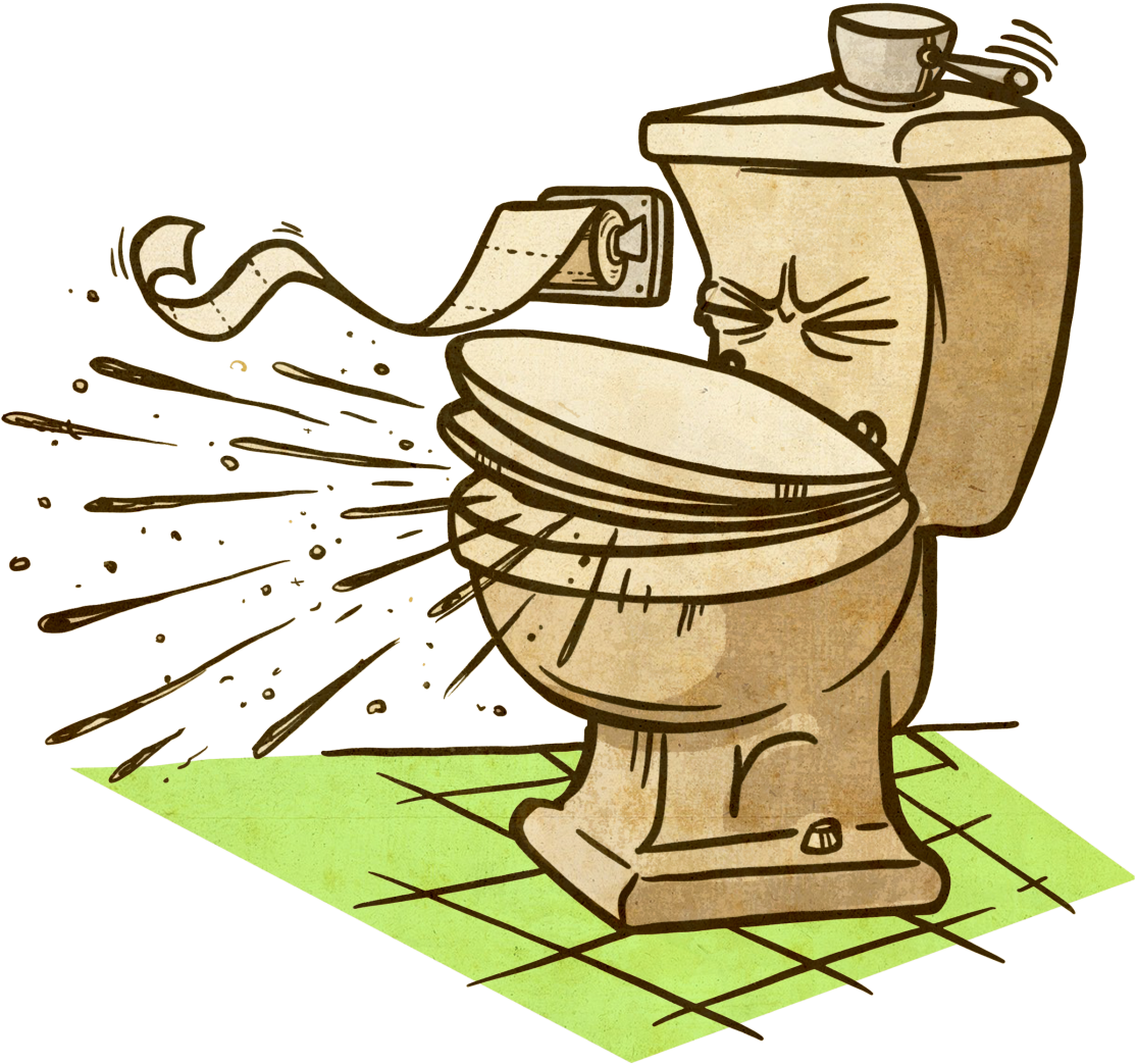 Dirty Floor Clipart Png Clip Art Library - Dirty Toilet Clipart Png (1400x1046), Png Download