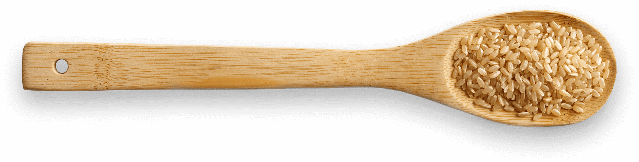 Brown Medium Grain Spoon - Cereal (2036x519), Png Download