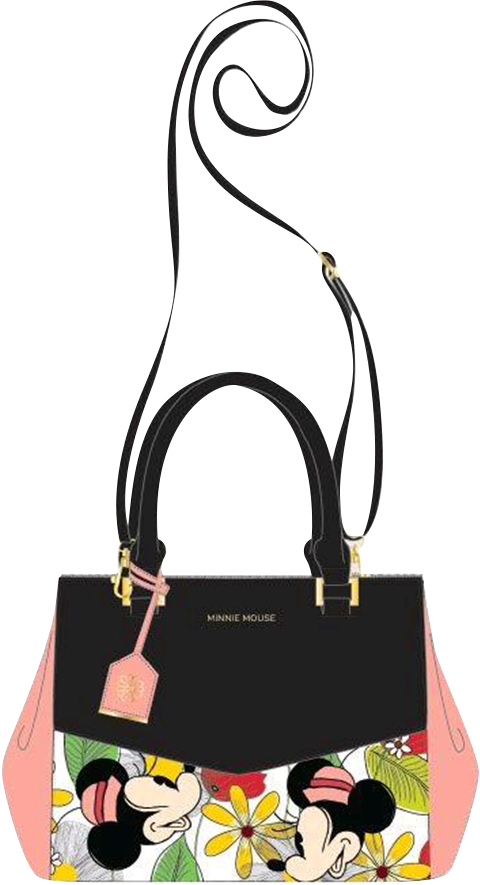 Disney Apparel Minnie Mouse Flower Print Crossbody (480x885), Png Download