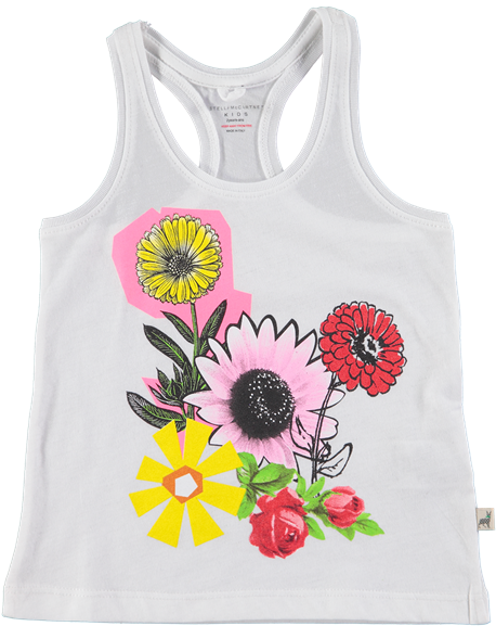 "valentine" Floral Print Vest Top - Stella Mccartney Kids - Floral Print All-in-one - Kids (600x600), Png Download