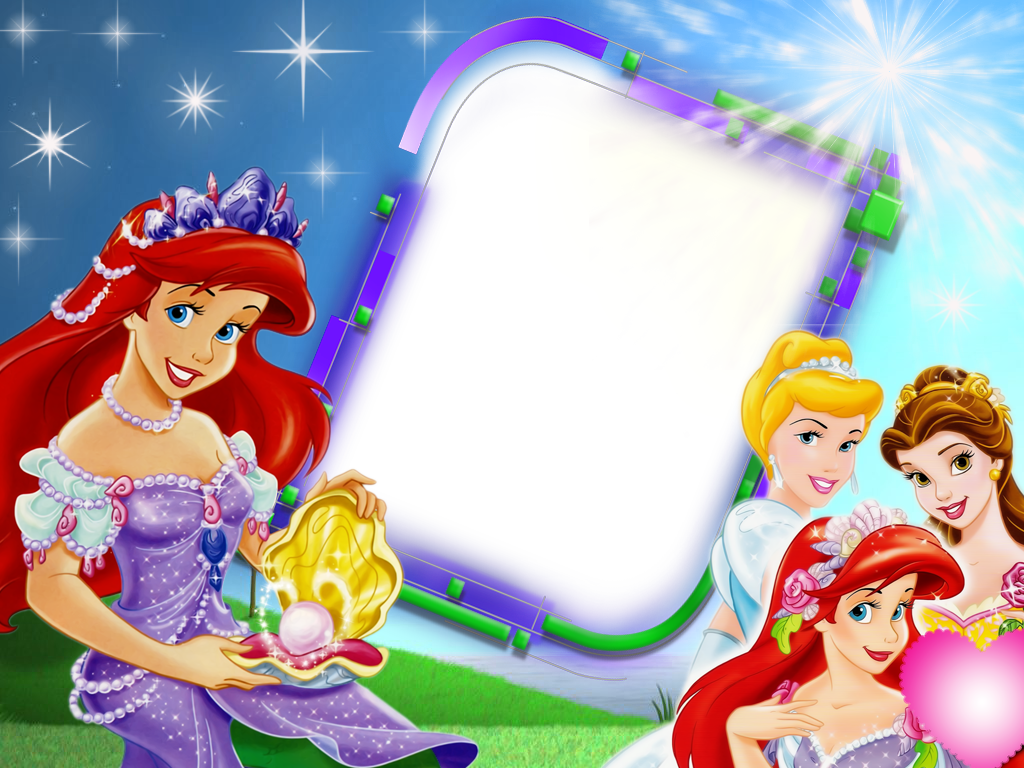 Disney Princess Transparent Frame (1024x768), Png Download