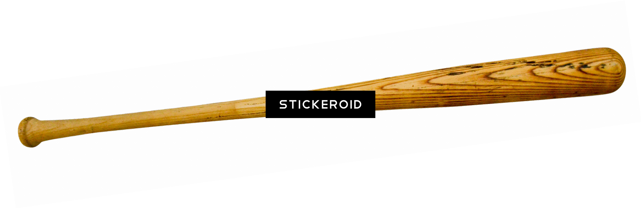 Baseball Bat - Hardwood (2104x687), Png Download