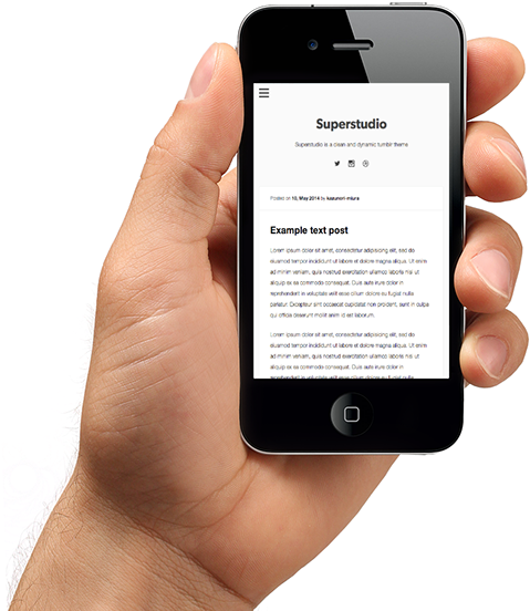 Superstudio Tumblr Theme For Non-header - Map On Smartphone Png (600x600), Png Download
