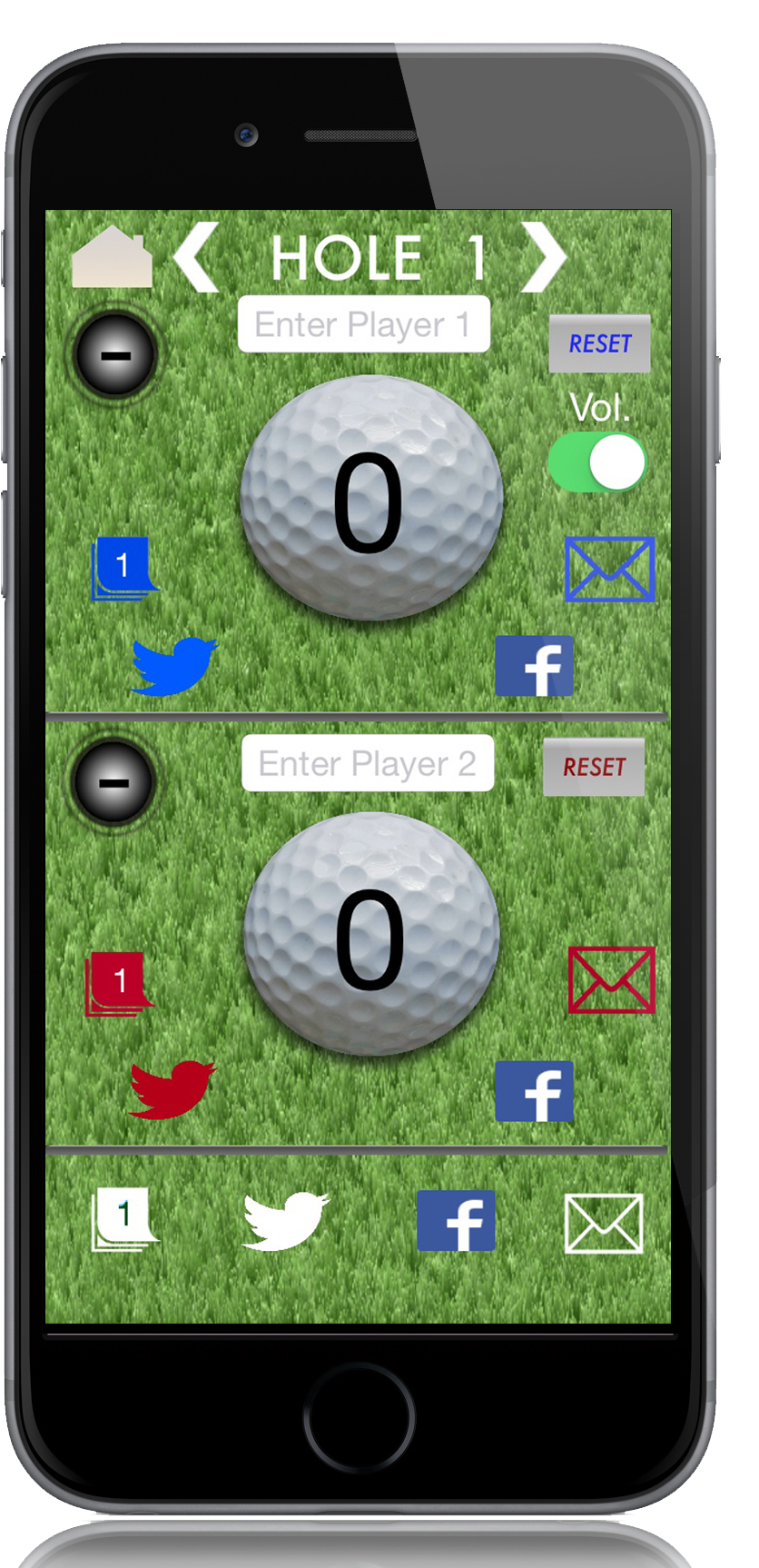 Golf Stroke Counter With Sound That Helps You Keep - Grass (870x1725), Png Download
