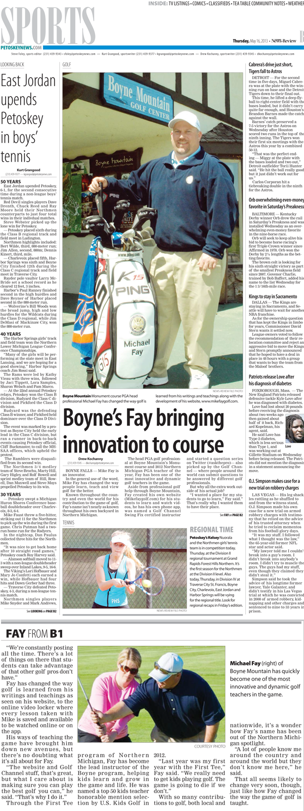 Boyne's Fay Bringing Innovation To The Course Web Page - Tabloid (640x1600), Png Download