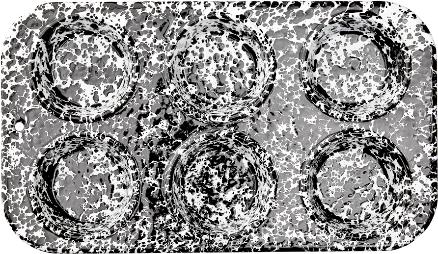 Muffin Pan Black Marble - Muffin Tin (900x900), Png Download