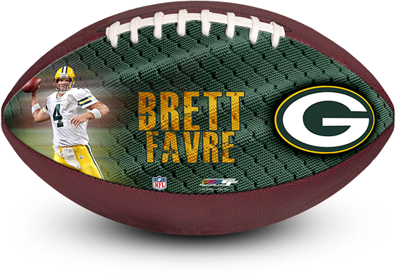 Favorite Football Or Green Baypackers' Loving Boy Or - Print: Brett Favre - 2006 Action, 14x11in. (600x600), Png Download