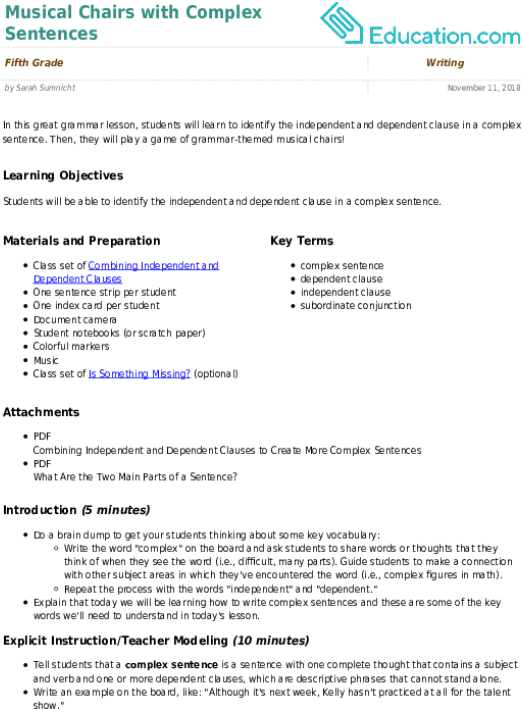 speech plan example