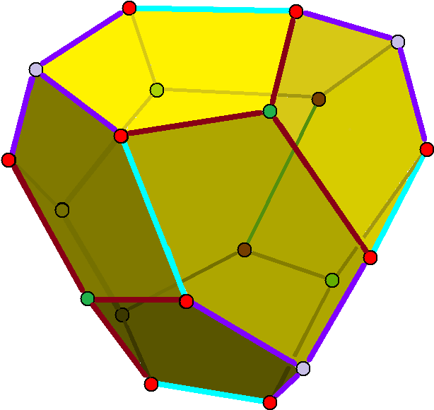 Tetragonal Pentagonal Dodecahedron - Irregular Dodecahedron (626x598), Png Download