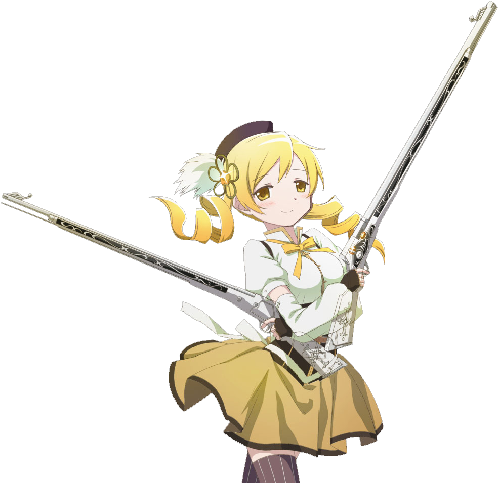 Mami Tomoe Render - Madoka Magica Mami Render (1000x1000), Png Download