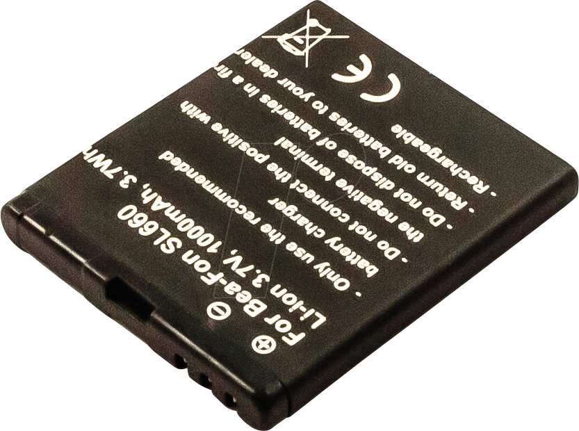 Battery For Bea Fon, Sl652a / Sl652af, Li Ion, 1000 - Akku Für Bea-fon Sl652a, Sl652af Sl660, Sl670 (833x620), Png Download