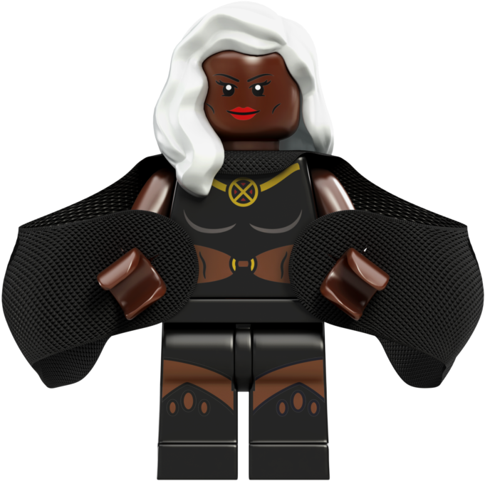 Storm Minifigure - Lego X Men Storm (720x720), Png Download