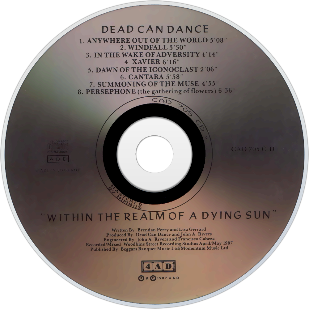 Dead Can Dance Within The Realm Of A Dying Sun Cd Disc - Dead Can Dance Within The Realm (1000x1000), Png Download