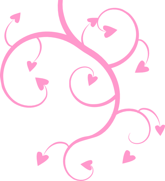 Heart And Flower Clipart (540x594), Png Download