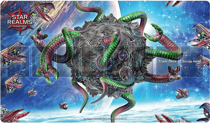 Star Realms Playmat Infested Moon (709x709), Png Download