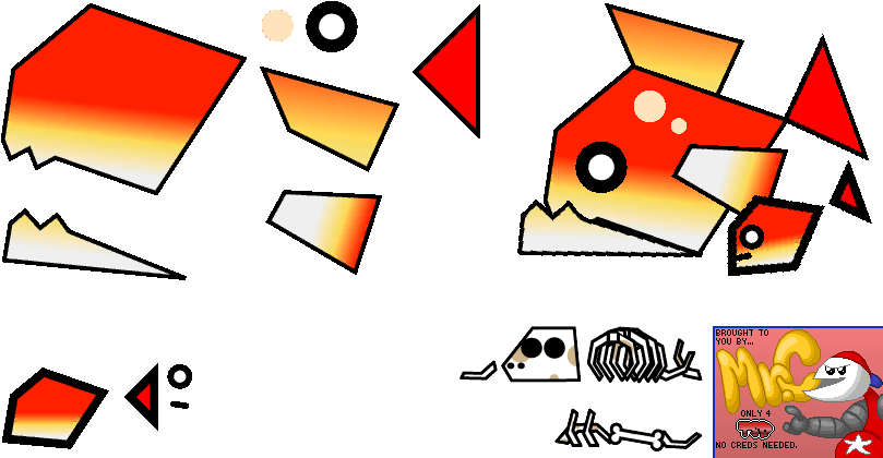 Click For Full Sized Image Captain Gills - Captain Gills Paper Mario (817x426), Png Download
