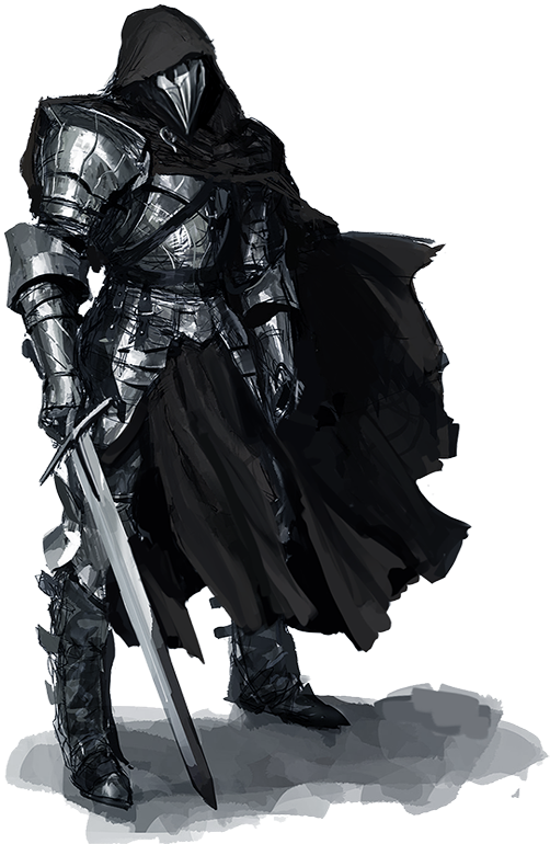 Iyvsgs2 - One Handed Knight (501x787), Png Download