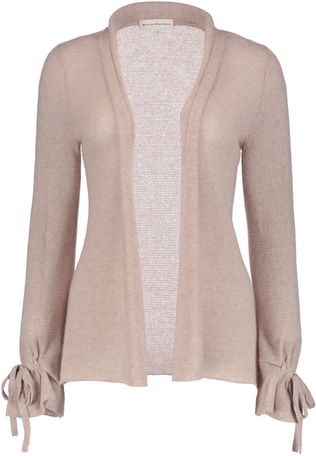 Tie Cuff Cardigan Sable Heather - Cardigan (1280x1920), Png Download