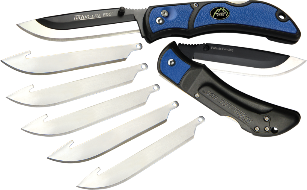 Outdoor Edge Razor Knife - Outdoor Edge Razor-lite Edc Knife 3.5 Inch Blade, Blue (1024x635), Png Download