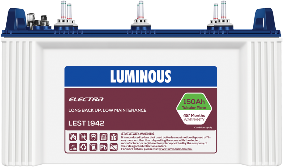 Luminous Battery Png - 100 Ah Battery Price (1120x1120), Png Download