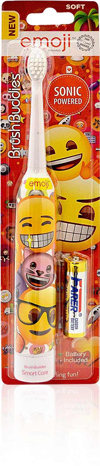 Load Image Into Gallery Viewer, Brush Buddies Emoji - Brush Buddies Emoji Sonic Powered Toothbrush (1299x1680), Png Download