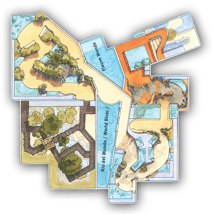 Plano Del Acuario - Plano Acuario Zaragoza (803x750), Png Download