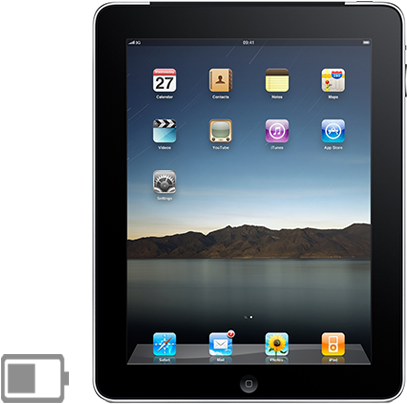 This Repair Option Replaces Your Ipad Battery - Apple Ipad (1st Generation) - Wi-fi - 16 Gb (780x438), Png Download