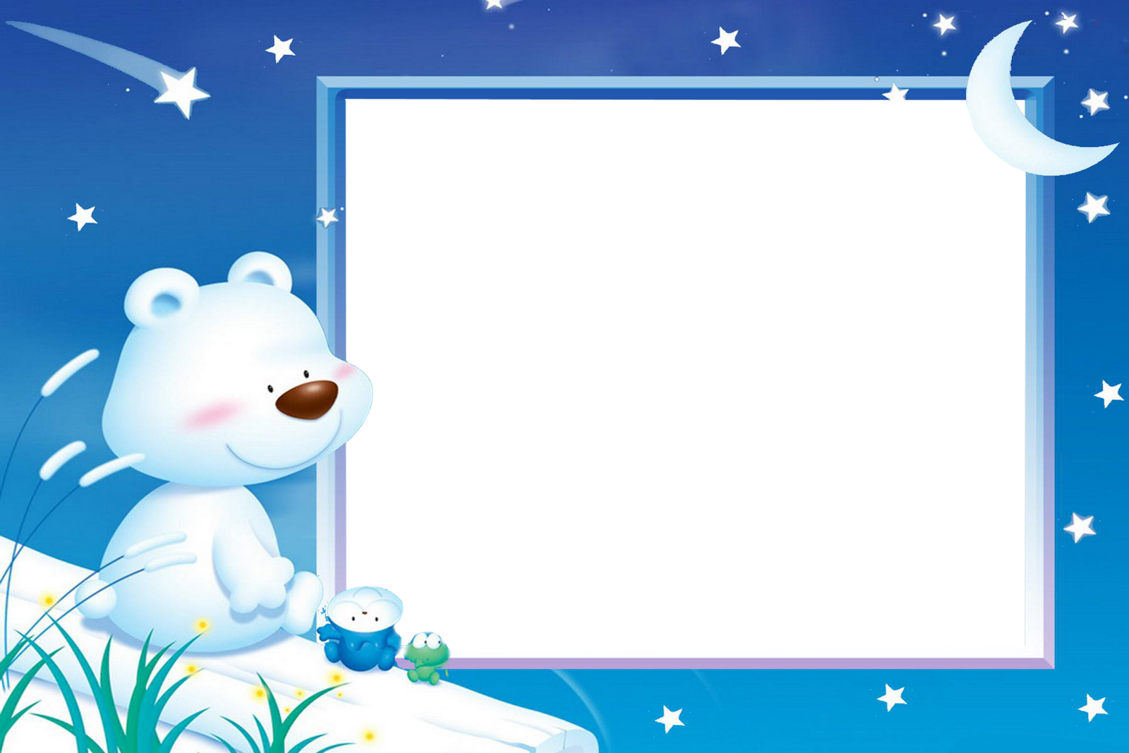Beautiful Teddy Disney Photo Frames For Kids - Frames For Kids (1600x1067), Png Download