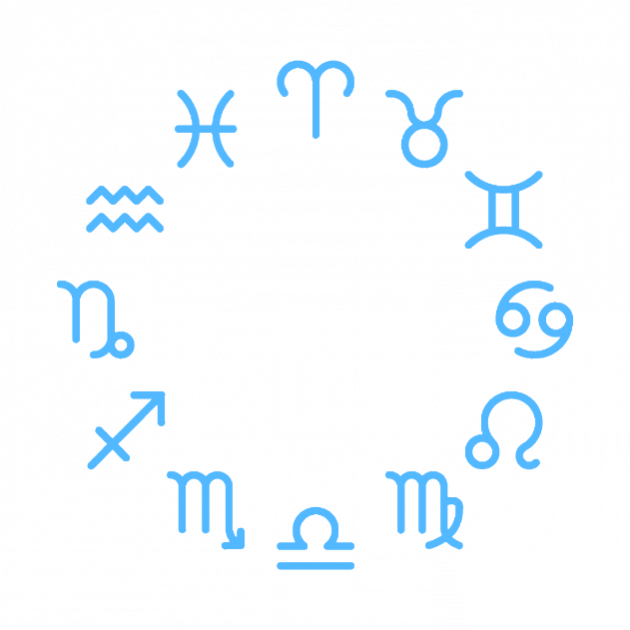 Horoscopo Generico Transparente - Zodiac Signs In Circle (630x630), Png Download