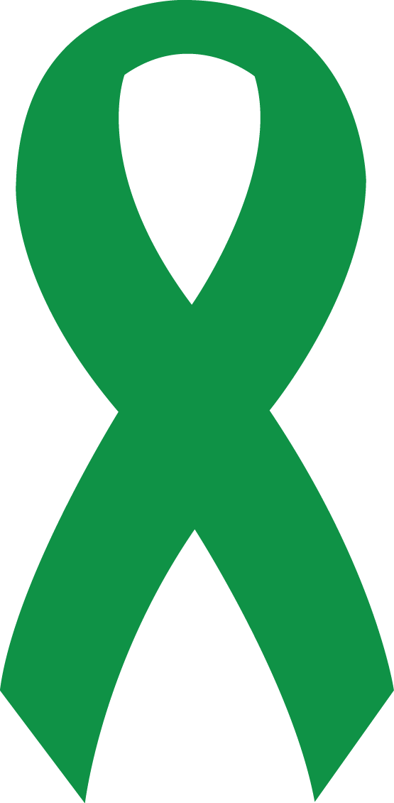 Brain Injury Awareness Month - Green Ribbon Tbi (555x1130), Png Download