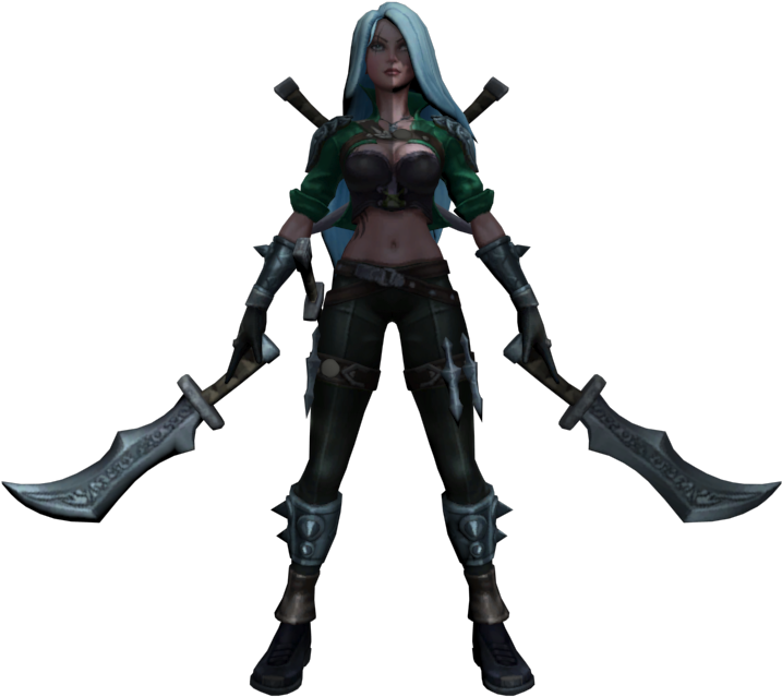 Download Zip Archive - Mercenary Katarina Png (750x650), Png Download
