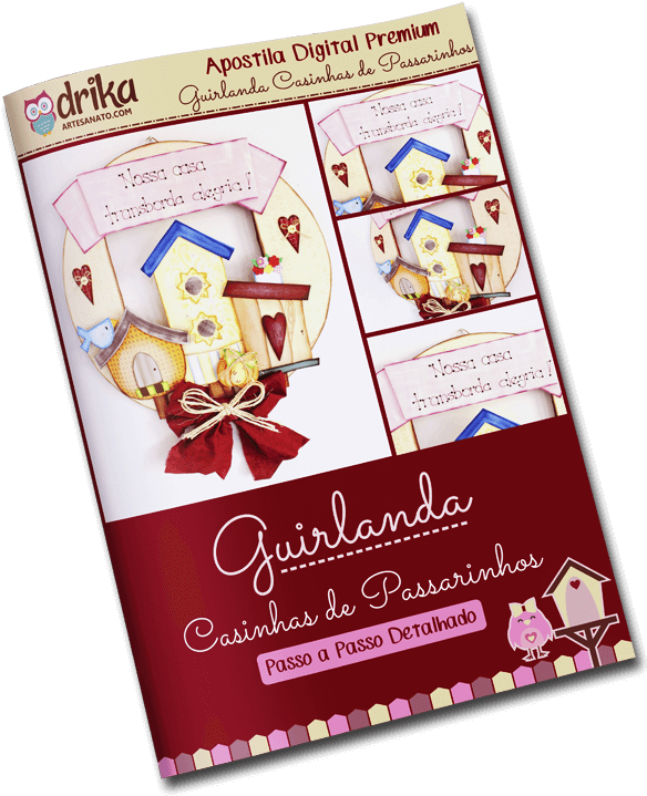 Guirlanda De Eva Casinhas De Passarinhos Mais Bônus - Little Owl (600x740), Png Download