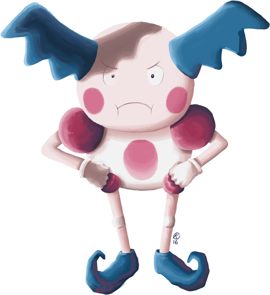 Mr Mime Is Not Satisfied - Lukisan Yang Di Modifikasi (1000x1200), Png Download