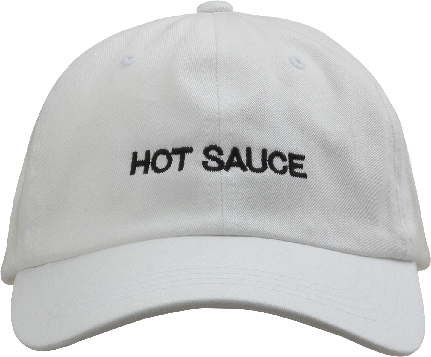 Unstructured White Hat Featuring "hot Sauce" & "beyoncé" - Hipster Dad Hat (1600x1599), Png Download