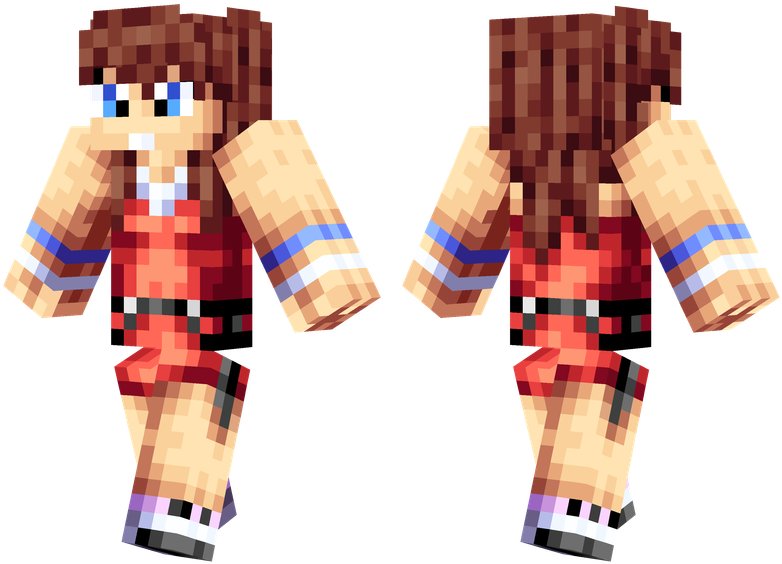 Kairi - Minecraft Kingdom Hearts 3 Kairi Skin (804x576), Png Download