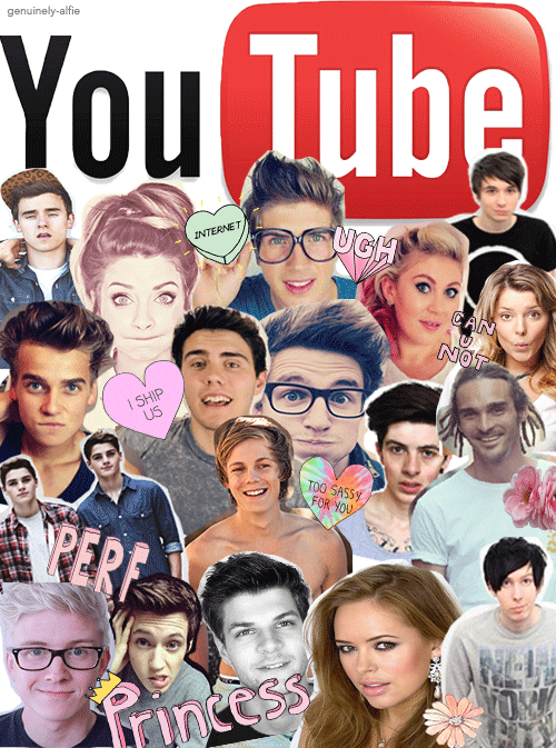 Connor, Zoe, Joey, Louise, Dan, (2) Joe, Alfue, Marcus, - All Youtubers In One (500x673), Png Download