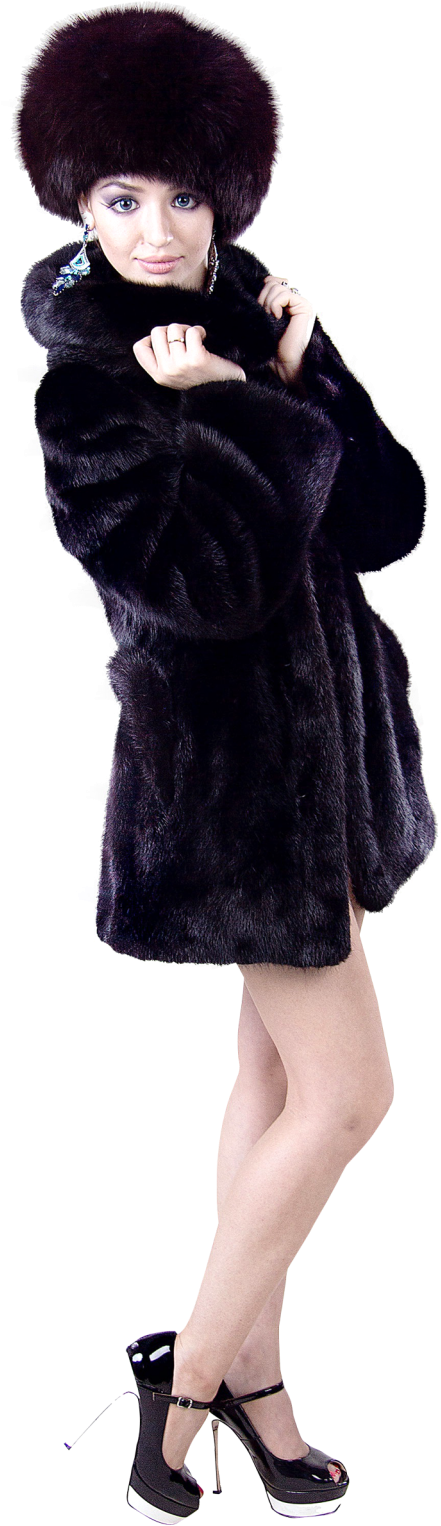 Beautiful Young Fashion Sexy Woman In Autumn Clothes - Trasparent Women Fashion Png (500x1564), Png Download