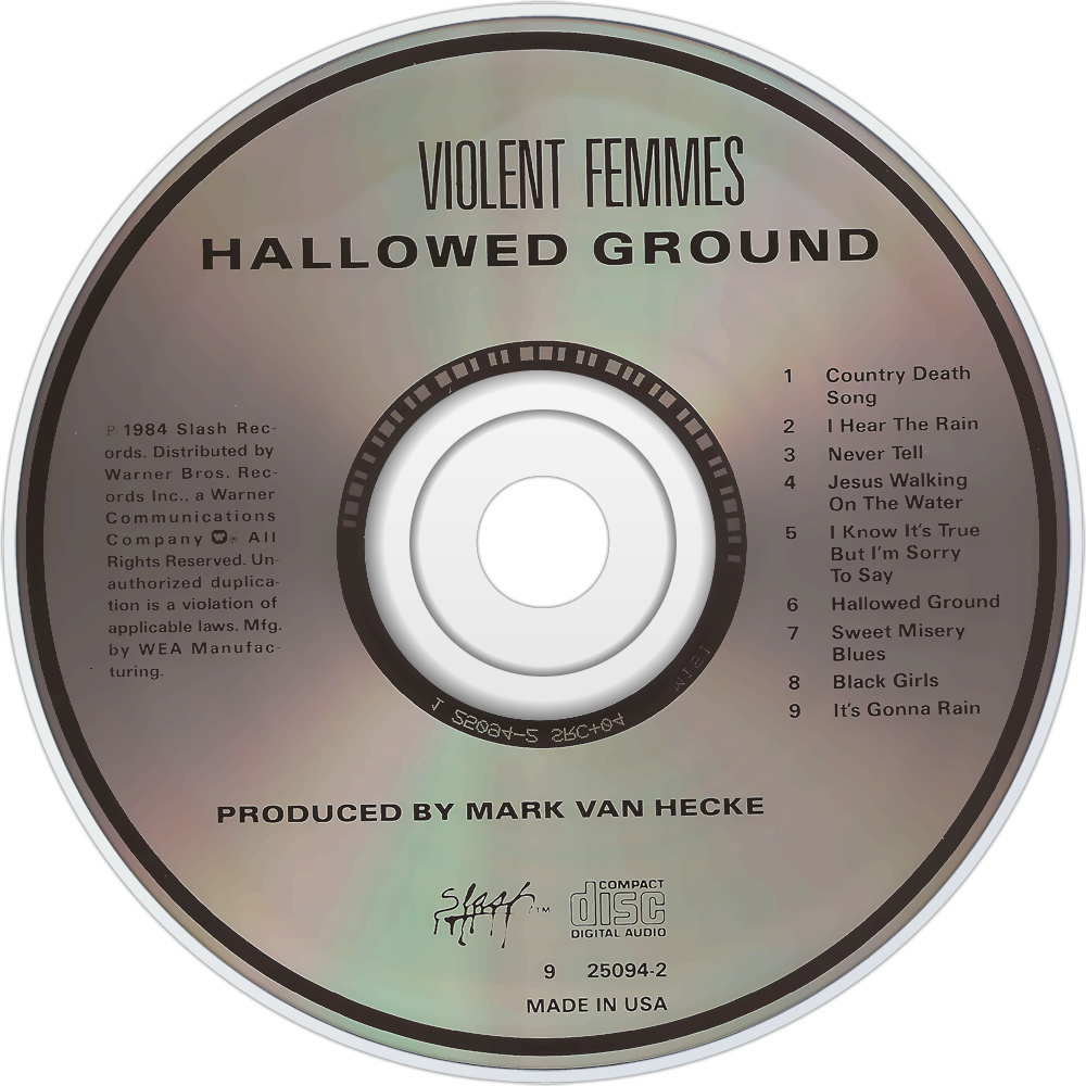 Violent Femmes Hallowed Ground Cd Disc Image - Dio The Last In Line Cd (1000x1000), Png Download