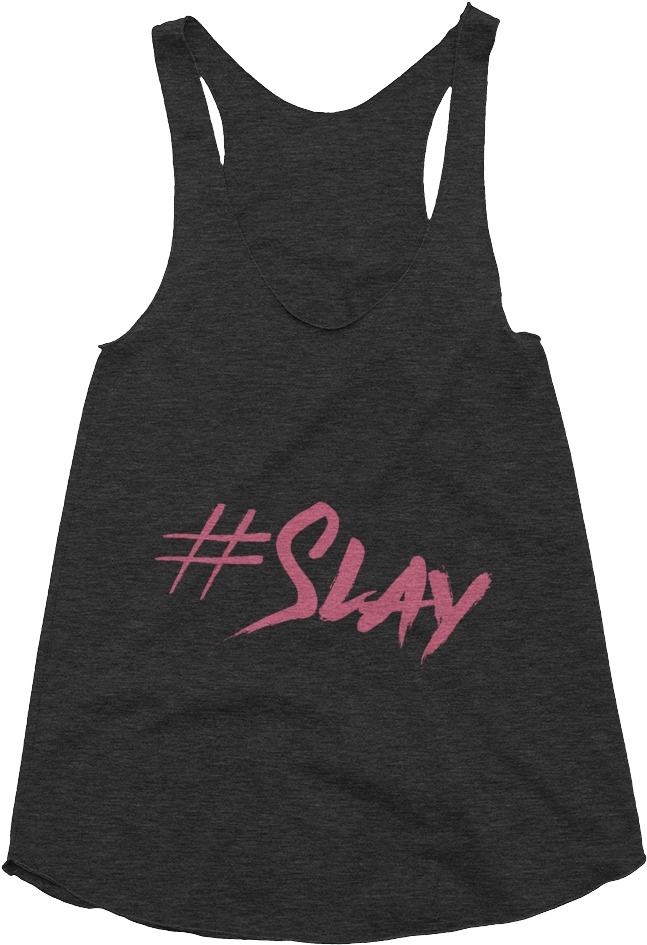 Mockup-e9b4ab0b V=1487130808 - Yaaas In Blue Racerback Pole Fitness Tank - Black (1000x1000), Png Download