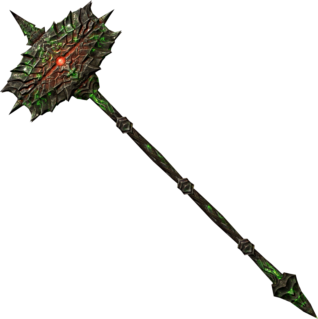 Skyrim Daedric Artifacts, Daedric Prince, Fantasy Weapons, - Skyrim Weapon (1052x1055), Png Download